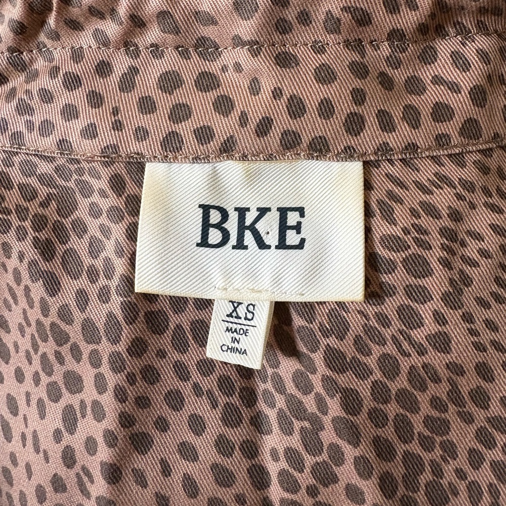 BKE Leopard Animal Print Lightweight Utility Jacket - Picture 6 of 8